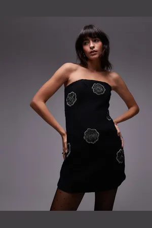 & OTHER STORIES – Schulterfreies Minikleid in mit Blumenverzierung