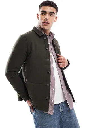 French Connection French Connection – Utility-Hemdjacke in Khaki mit Taschen