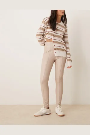 New Look – Leggings aus PU in Wollweiß