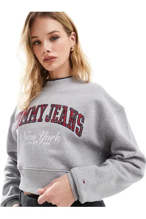 Tommy Hilfiger – Hochgeschlossenes College-Sweatshirt in mit kurzem Schnitt