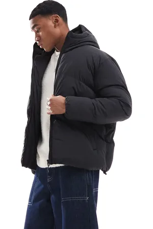 Brave Soul – Oversize-Pufferjacke in mit Chevron-Steppung und Kapuze
