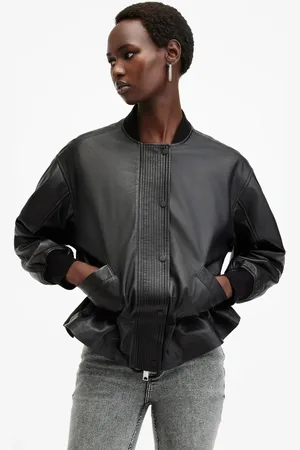 AllSaints – Sofi – Bomberjacke aus Leder in