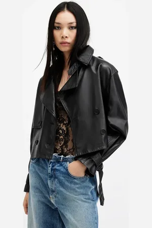 AllSaints – Hendry – Kurzer Trenchcoat in