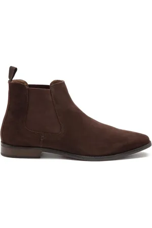 Thomas Crick – Addison – Elegante Chelsea-Boots aus braunem Wildleder