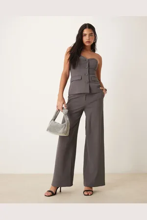 Y.A.S – Elegante Hose in Gewitter- mit weitem Bein
