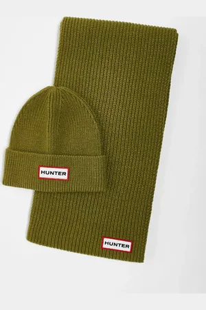 Hunter – Unisex-Set aus Strickmütze und Schal in in einer Box