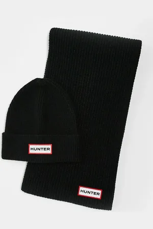 Hunter – Unisex-Set aus Strickmütze und Schal in in einer Box