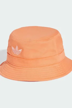 adidas – Adicolor – Anglerhut in Semi-Korallenrot mit Dreiblatt-Logo