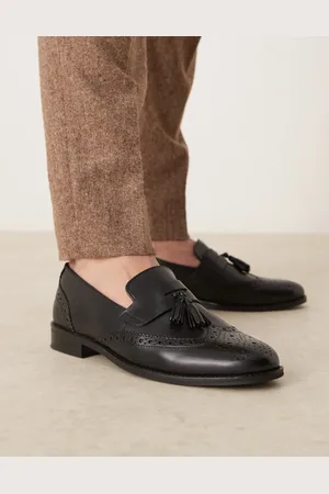 ASOS – Loafer im Budapester Stil in aus Leder mit Quaste