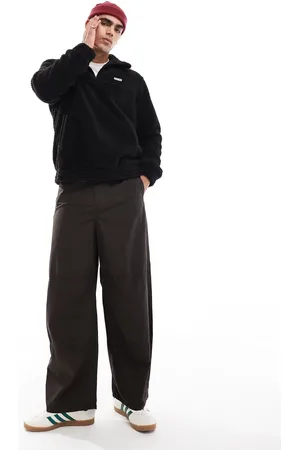 Hunter – Leigh – Pullover aus Sherpa-Fleece in mit kurzem Reißverschluss