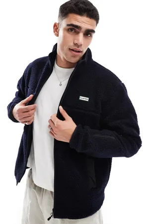 Hunter – Milan – Jacke aus Sherpa-Fleece in mit Kontrastfutter