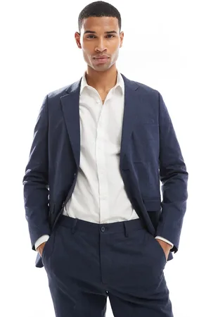 JACK & JONES Premium – Schmal geschnittener Blazer aus Leinenmix in