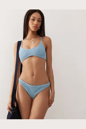 Weekday – Ava – Brasilianische Bikinihose in mit Knitterstruktur, exklusiv bei ASOS