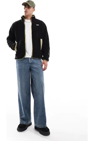 Hunter – Milan – Jacke aus Sherpa-Fleece in mit Kontrastfutter