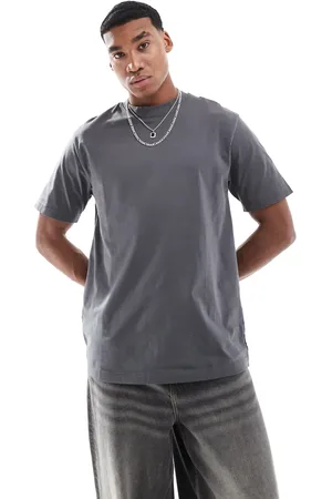 Only & Sons – Locker geschnittenes T-Shirt in Anthrazit