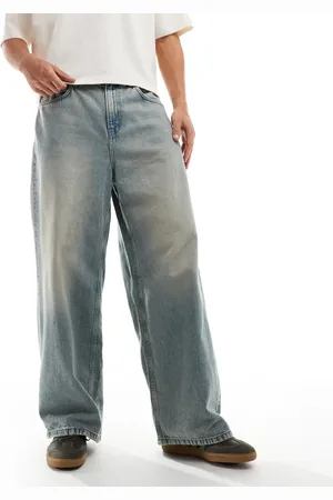 Cotton On Cotton On – Extraweite Skater-Jeans aus blauem Denim mit Millenium-Tönung