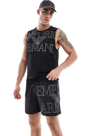 Emporio Armani – Badeshorts in mit Logo, Kombiteil