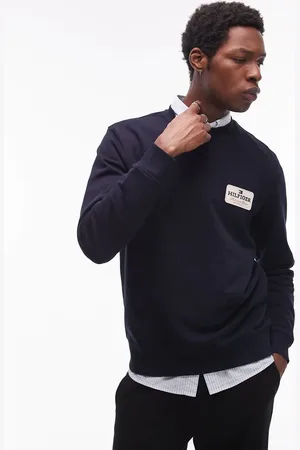 Tommy Hilfiger – Sweatshirt in mit Logoaufnäher