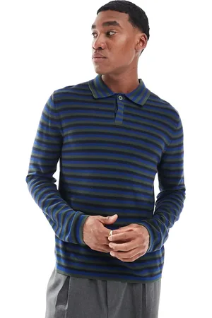 Paul Smith – Strickpullover in mit Streifen und Polokragen