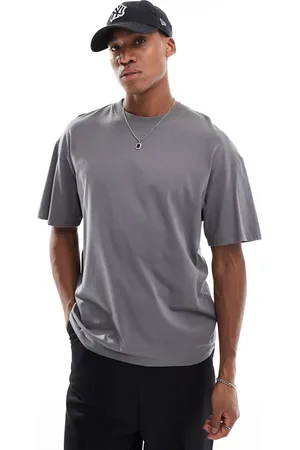 JACK & JONES – Oversize-T-Shirt in Dunkelgrau