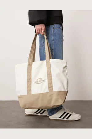 Dickies – Tragetasche aus Canvas in Wollweiß mit Logo
