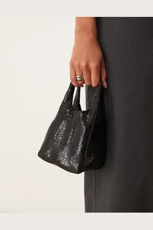 My Accessories – Beuteltasche aus Kettenstoff in