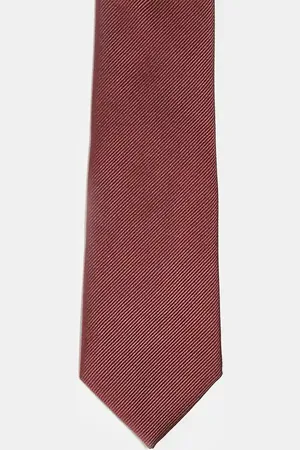 ASOS – Satin-Krawatte in Dunkelrot