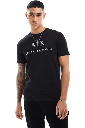 Armani Exchange – T-Shirt in mit Brust-Logo und schmalem Schnitt