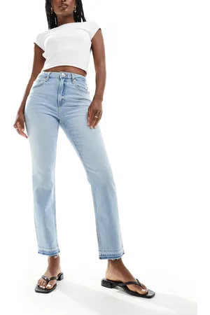 River Island – Gerade geschnittene Jeans in Hellblau