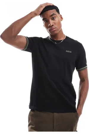 Barbour – Spencer – T-Shirt in mit Struktur und Zierstreifen