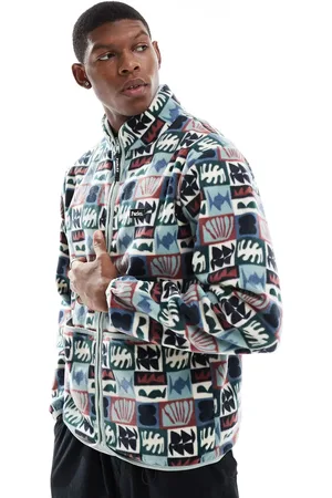 Parlez – Vassar – Fleecejacke mit buntem Print und Reißverschluss