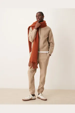 MANGO – Weiche Jogginghose in Beige mit geradem Bein, Kombiteil