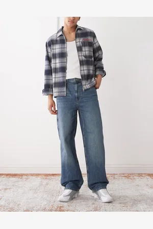 COLLUSION – X011 – Carpenter-Jeans in verwaschenem Dunkelblau