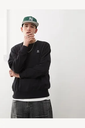 Timberland – Hochgeschlossenes Sweatshirt in mit Logo-Aufnäher auf der Brust