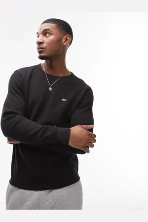 Tommy Hilfiger – Langärmliges Shirt in mit Waffelstruktur