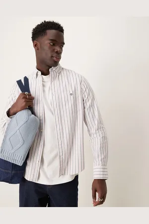 GANT – Normal geschnittenes Oxford-Hemd in mit gestreiftem Logo
