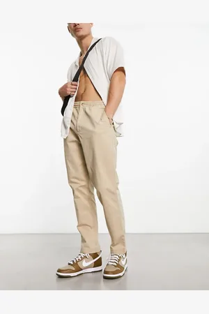 Ralph Lauren – Prepster – Klassische Oversized-Chinohose aus Twill in klassischem Beige mit flacher Vorderseite