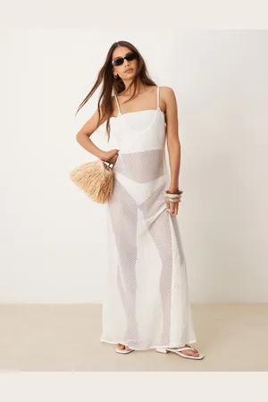 Free Society – Gestricktes Maxi-Strandkleid in