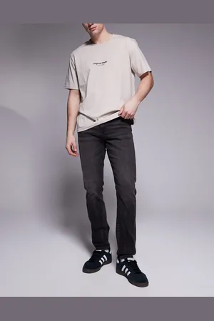 River Island – Enge Jeans in verwaschenem Schwarz