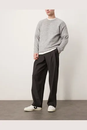 ASOS – Elegante Hose in mit weitem Bein und tiefen Bundfalten