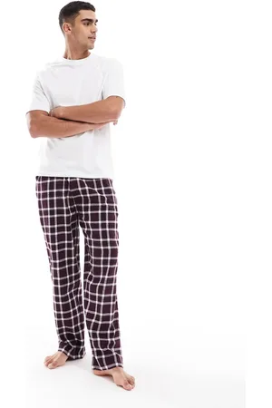 River Island – Karierter Pyjama in