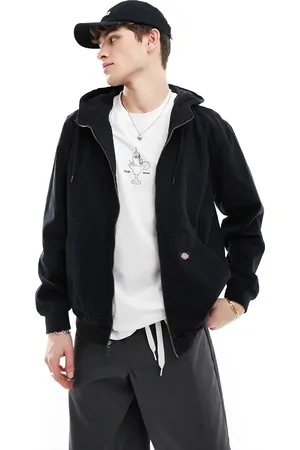 Dickies – Duck Canvas – Ungefütterte Leinenjacke in verwaschenem mit Kapuze