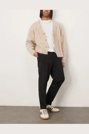 ASOS – Elegante, schmal zulaufende Hose in mit Umschlag und elastischem Bund