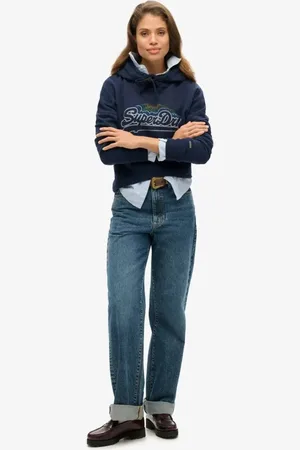 Superdry – Kapuzenpullover in mit Regenbogen-Grafiklogo