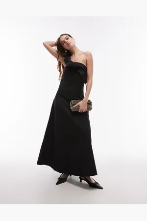 ARKET – One-Shoulder-Maxikleid in mit Korsett und gedrehten Träger-Detail