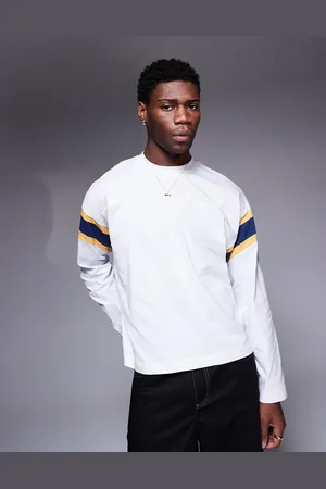ASOS – Boxy Fit Oversize-Langarmshirt in mit Kontrast-Einsatz