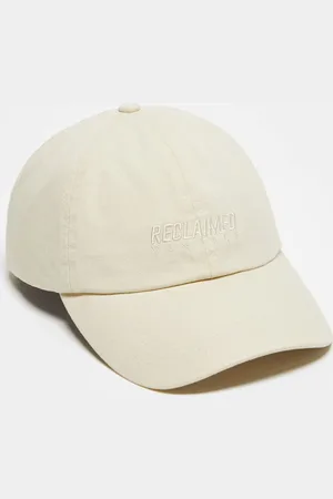 Reclaimed – Unisex-Kappe in Ecru mit Logo