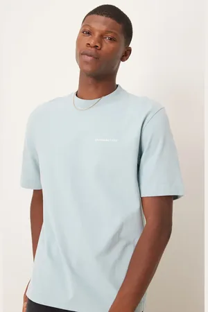 Abercrombie & Fitch – T-Shirt in verwaschenem Petrol mit Logo