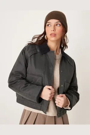 Abercrombie & Fitch – Kurze Arbeitsjacke in im Utility-Stil
