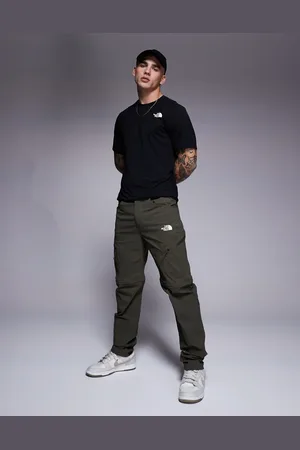 The North Face – Exploration – Wandelbare Utility-Hose in Khaki mit schmal zulaufendem Bein